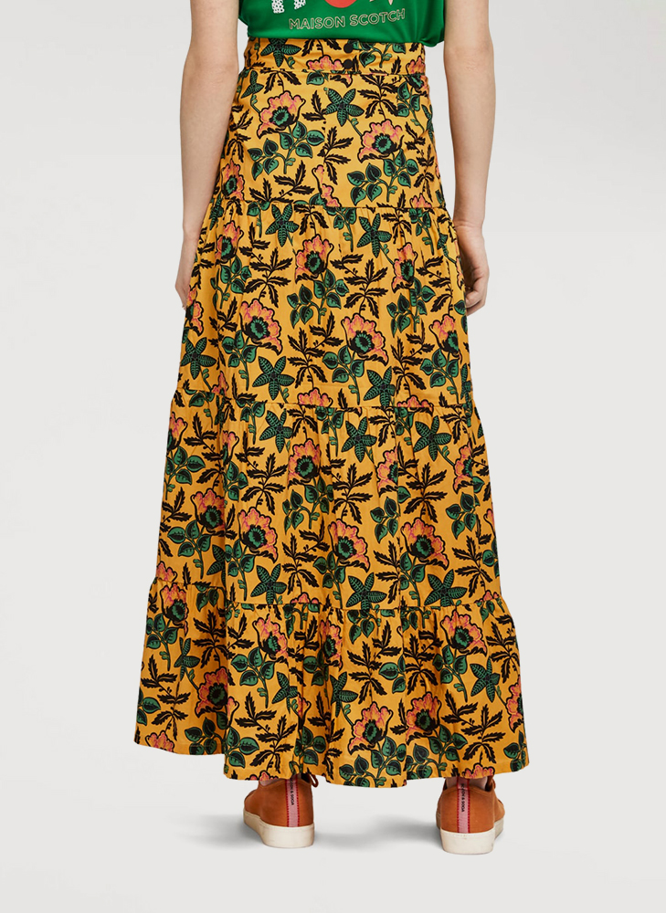 Printed tiered flower skirt - Image 3
