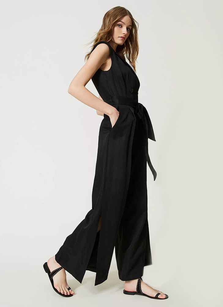 Sleeve Polyester Blend Jumpsuit - Image 3