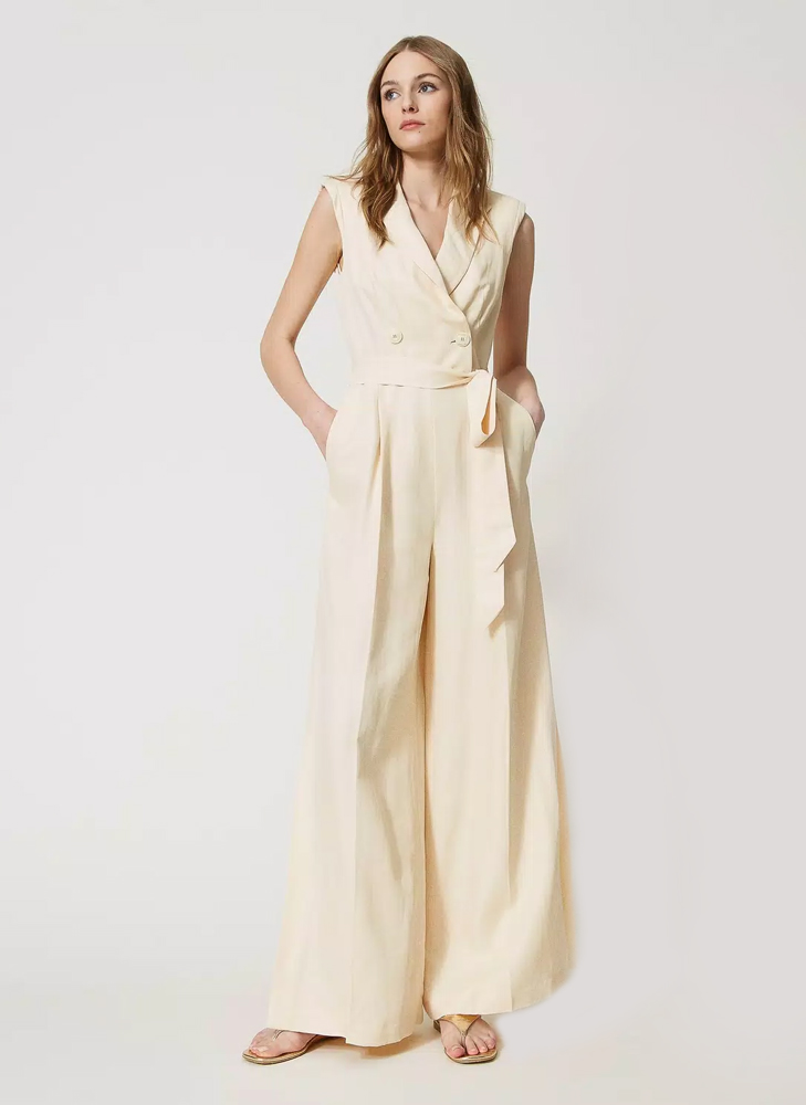 Sleeve Polyester Blend Jumpsuit - Image 4