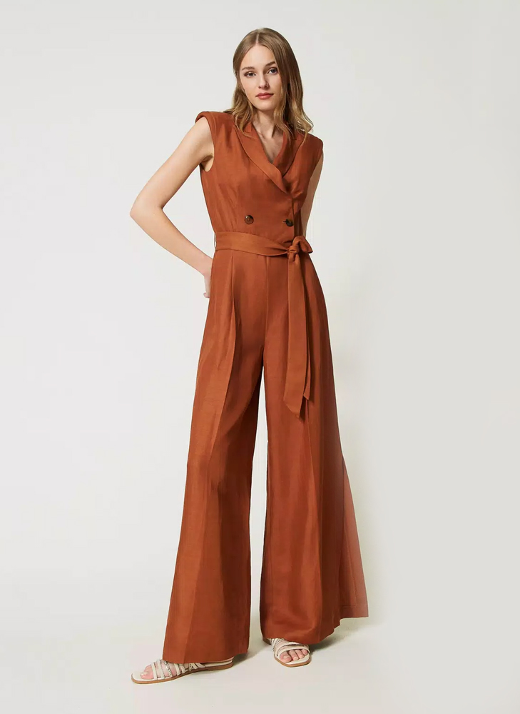 Sleeve Polyester Blend Jumpsuit - Image 9